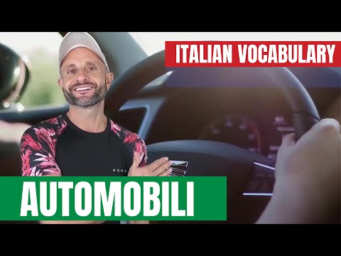 Italian Vocabulary: 20 Words on CARS || Video in Italian: AUTOMOBILI