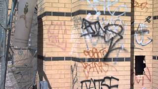 Graffiti Removal Using Dustless Blasting – Before