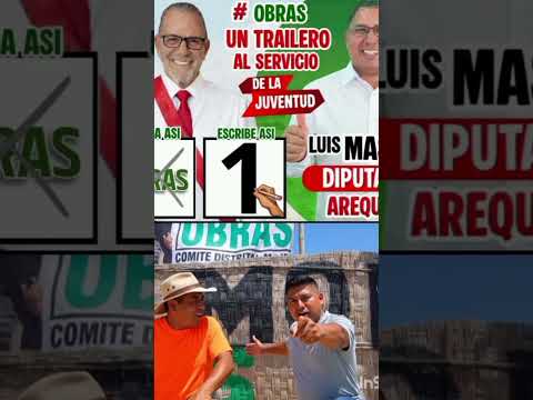 MAJES PEDREGAL PROV. CAYLLOMA REGIÓN AREQUIPA TAMBIÉN ESTÁ CON EL HERMANON RICARDO BELMONT DEL PCO