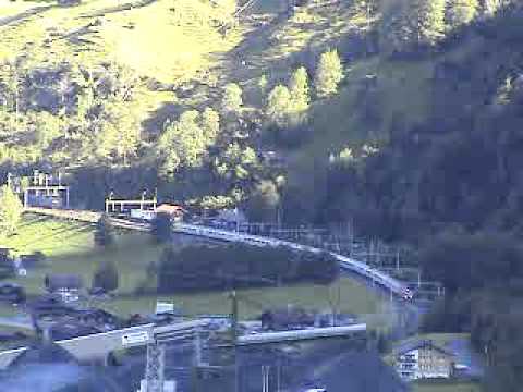 Europe Rail 2002 BLS　hinuntersteigen. Lötschenpass Nordrampe !! ③　Re460 EC108　”　Lötschberg”