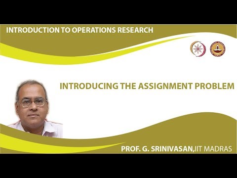 Introducing the Assignment problem