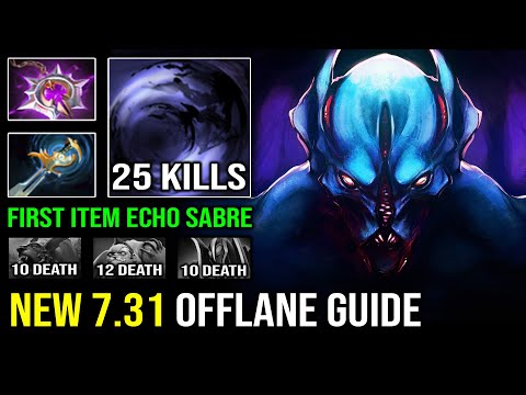 NEW 7.31 Offlane Carry Nightstalker 15Min Godlike First Item Echo Sabre EZ Counter Ursa Dota 2