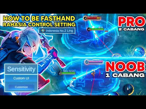 AUTO AIM FASTHAND | Ling Secret Setting Custom UI & Sensitivity for easier to take 4 swords - MLBB