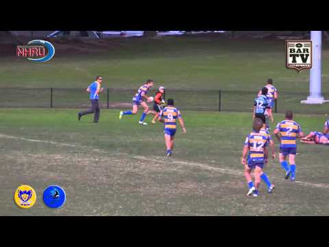 2015 NHRU Round 8 Premier 2 Highlights - Hamilton Hawks v Nelson Bay