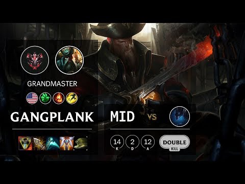 Gangplank Mid vs Nocturne - NA Grandmaster Patch 10.9