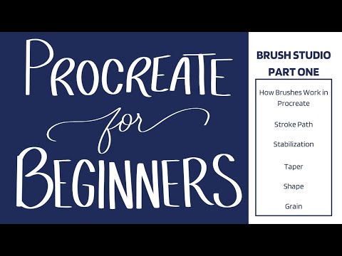 Procreate for Beginners | Brush Studio - Part 1 | How to Make Your Own Brushes on Procreate