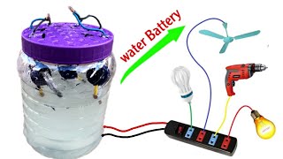 I Turn Water into a Free 220v Battery, Water battery