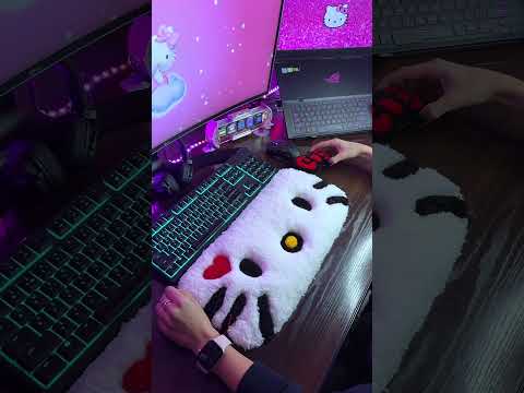 Shaggy Wrists Savers 😍Handmade Keyboard Rugs made with love ❤️ and yarn 🧶 $74 ✅ Check Profile