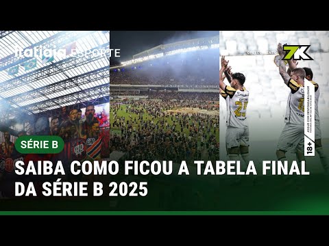 SÉRIE B: ENTRE DECEPÇÕES E FESTA, COMO FICOU A TABELA FINAL DA COMPETIÇÃO