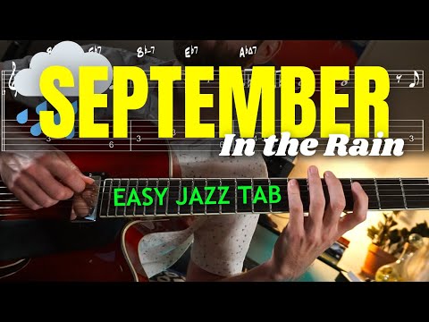 September in the Rain / EASY Jazz Guitar TABs