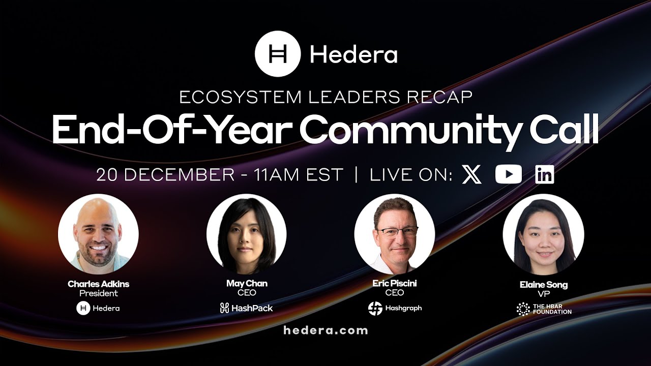 Hedera End of Year Community Call with Charles Adkins, Eric Piscini and Elaine Song