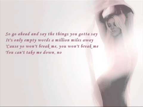 Christina Aguilera - Empty Words (with lyrics)