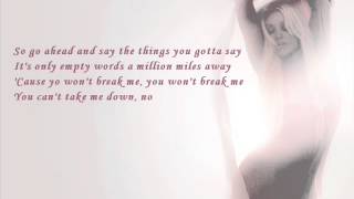Christina Aguilera - Empty Words (with lyrics)