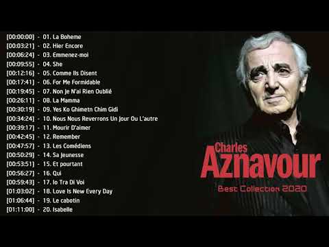 Charles Aznavour Les plus belles chansons   Meilleur chansons de Charles Aznavour
