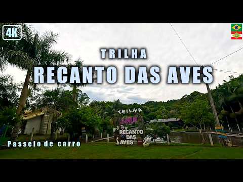 Dirigindo até a Trilha Recanto Das Aves em São Carlos/SC