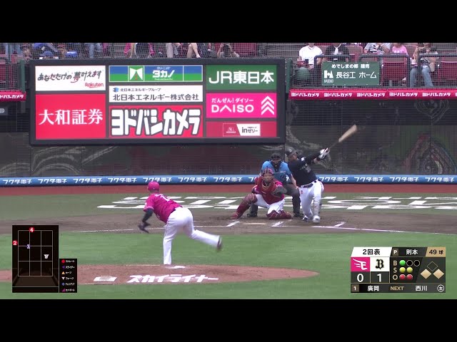 【2回表】序盤から主導権を握る!! バファローズ・廣岡大志 三塁線への強烈なタイムリー内野安打!! 2025年8月24日 東北楽天ゴールデンイーグルス 対 オリックス・バファローズ