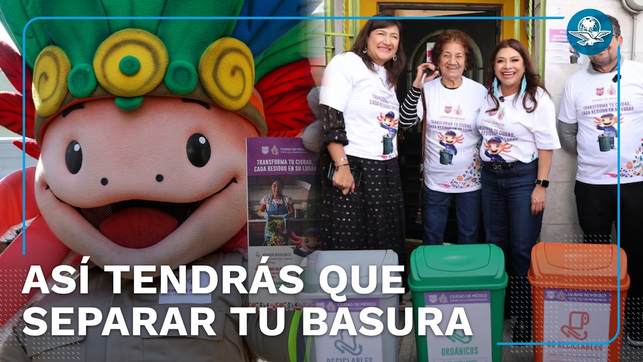 CDMX separará basura en tres colores desde el 1 de enero