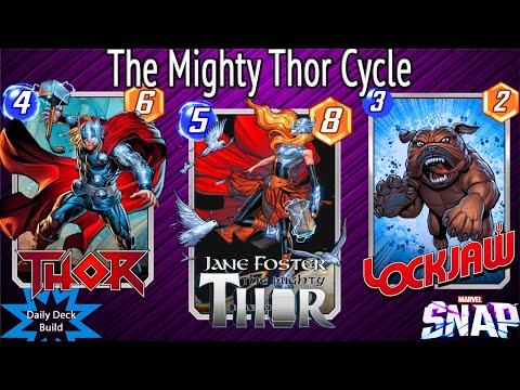 The Mighty Thor Is Here! - Jane Foster Cycle Deck - Marvel Snap Gameplay