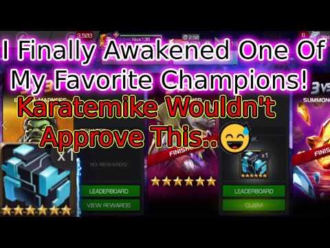 I Placed 75th In The Buffed Champions Selector Arena! Finally awakened him! | MCOC