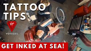 Top Tips for Getting a Tattoo on Virgin Voyages! - My 1st Tattoo at Squid Ink on Valiant Lady