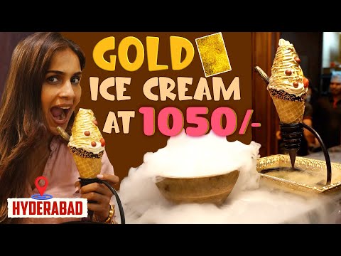 Trying Gold Ice Cream At Huber And Holly🤤| #thalapathy66 | Hyderabad Series | Samyuktha Shan