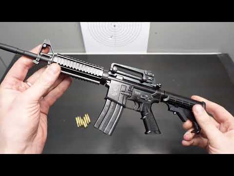 M4 Colt in 1/2 scale quick review, field assembly and full-auto firing
