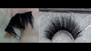 transformation of supper dirty mink lash to brand new lash!!