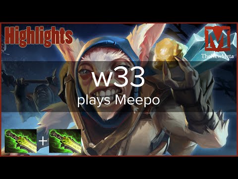 w33 plays Meepo Mid (20-5-20, 35mins)