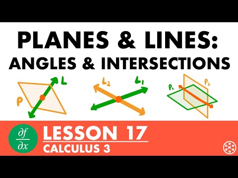 Intersections of Lines & Planes in 3D Space | Calculus 3 Lesson 17 - JK Math