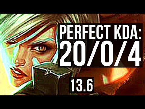 RIVEN vs WARWICK (TOP) | Penta, 20/0/4, Legendary, 67% winrate, Rank 9 Riven | TR Challenger | 13.6