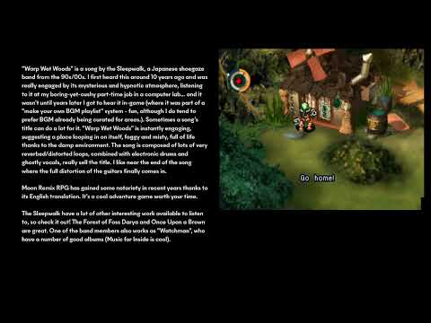 melos's vgm picks 008 - moon: Remix RPG - Warp Wet Woods (MoonDisc Version) (1997, PS1)