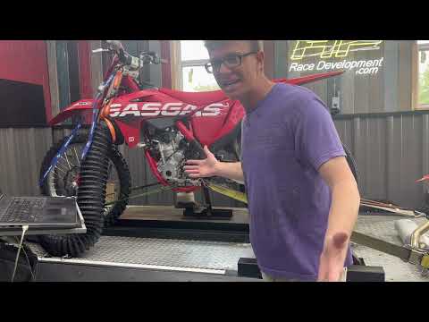 Akrapovic Exhaust Dyno GasGas MC35O: Pipe and GET ECU