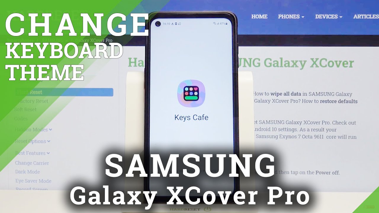 How to Apply Keys Cafe – Keyboard Theme on SAMSUNG Galaxy XCover Pro