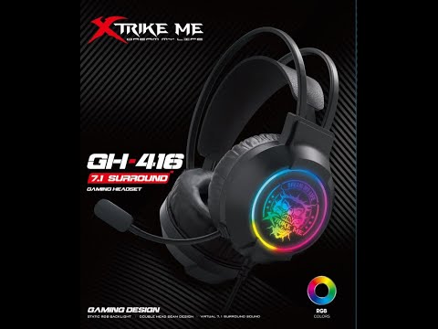 Xtrike Me GH-416 RGB 7.1 USB Black