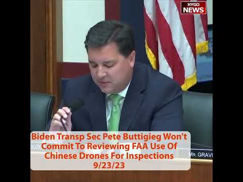 Biden Tran Sec Pete Buttigieg Won't Commit To Reviewing FAA Use Of Chinese Drones For Inspections