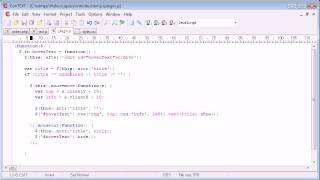 jQuery Tutorial - 130 - Creating a hover text plugin