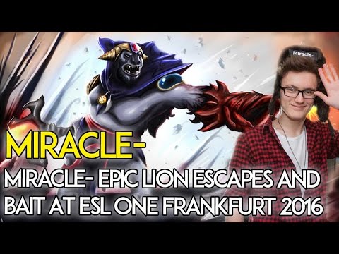 Miracle- Lion Epic Escapes And Bait At Esl One Frankfurt Finals
