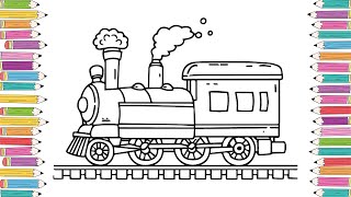 Train Coloring Pages for Kids Educational & Entertaining Videos