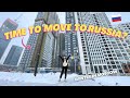 premium neighborhood in Moscow *a lot of snow* ⛄ Russia vlog