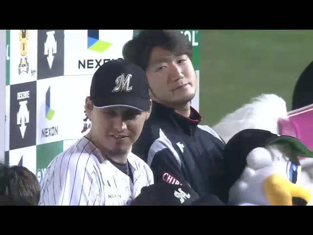 マリーンズ石川投手・クルーズ選手ヒーローインタビュー 2014/9/10 M-L