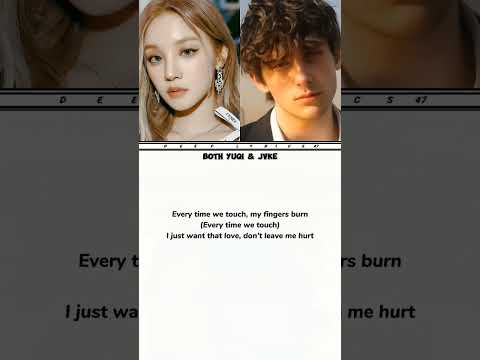 Alan Walker - fire with Yuqi and JVKE #alanwalker #fire #yuqi #jvke #gidle #lyrics #shorts