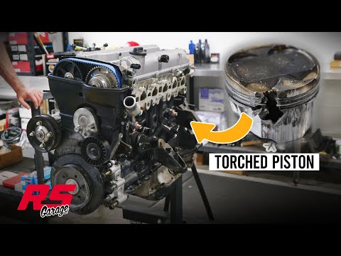 2JZ Teardown First Time Build Ends with Hole in Piston | RS Garage