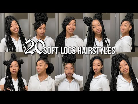 HOW TO STYLE SOFT LOCS IN 20 WAYS | CUTE SOFT LOCS...
