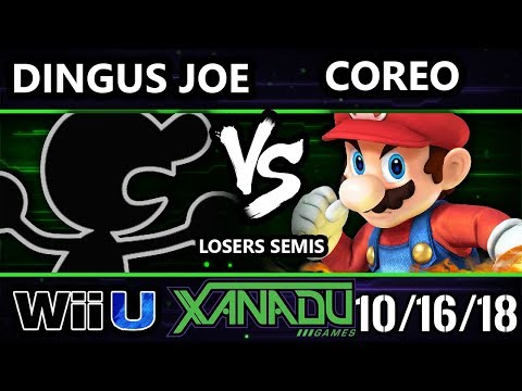 S@X 272 Smash 4 -  Dingus Joe (Game and Watch) Vs.  Coreo (Mario) - Wii U Losers Semis