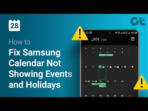 How to Fix Samsung Calendar Not Showing Events and Holidays | Unable to Check Public Holidays?