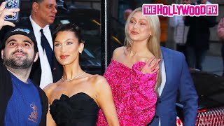 Gigi & Bella Hadid Take Pics With Fans While Arriving To The Prince's Trust Gala In New York, NY