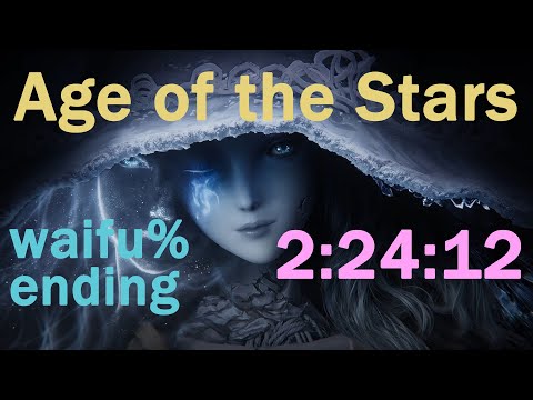 【ELDEN RING】Age of the Stars ending SPEEDRUN - waifu% in 2:24:12 IGT
