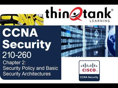 thinQtank Learning CCNA Security Training Chapter 2 - SECURITY POLICY BASIC SECURITY ARCHITECTURES