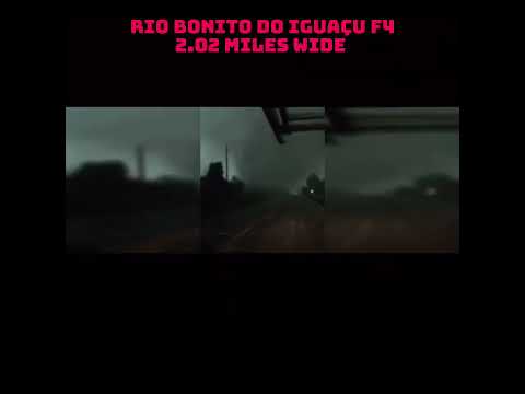 The biggest tornado in 2025 ( The Rio Bonito do iguaçu F4 ) #edit #tornadoedit #tornadoes #tornado ￼