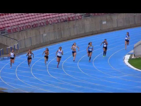 Final 200m damas juvenil - Nacional juvenil/adulto 2016